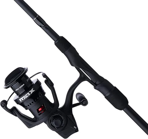 Vista 2 de Abu Garcia Combo de carrete giratorio y caña de pescar Max SX