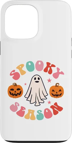 Vista 24 de Retro Halloween Cute Ghost Spooky Season Funny Case for iPhone 17