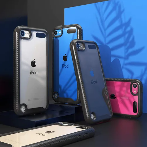 Vista 7 de Funda para iPod Touch 7ª generación, 2 en 1, a prueba de golpes, con 2 protectores de pantalla HD, protección híbrida resistente a los golpes