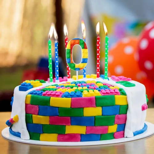 Vista 4 de Rossesay Velas Numéricas de Pastel de Cumpleaños de Bloques de Construcción Números 0-9 Velas de Chispa de Cumpleaños para Decoración de Pastel
