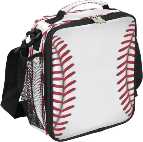 Vista 25 de Lonchera personalizada con nombre, lonchera personalizada de baloncesto, bolsa de almuerzo aislada personalizada, bolsa de preparación de comidas A