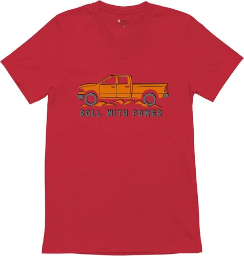 Vista 34 de Tee Hunt Camisetas gráficas y camisetas sin mangas para hombre Roll with Power Pickup Truck