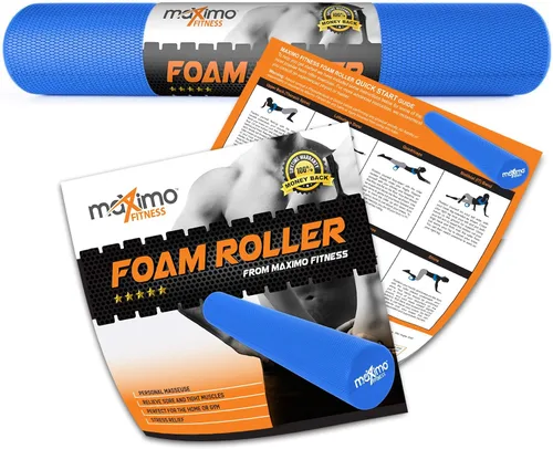 Vista 21 de Maximo Fitness Foam Roller - High Density Exercise Roller for Trigger Point Self Massage, Muscle and Back Roller for Fitness, Physical Therapy, Yoga