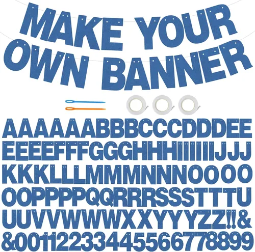Vista 55 de 116 piezas de letras de la A a la Z DIY Banner personalizado Colorido