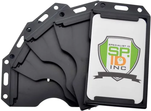Vista 15 de Tarjetero rígido Specialist ID para múltiples tarjetas, 2 lados, Negro