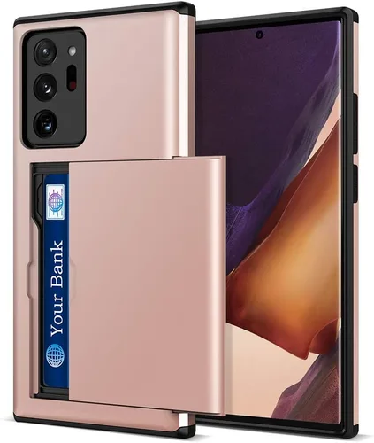 Vista 8 de Jiunai - Funda para Samsung Galaxy Note 20 Ultra, tarjetero y cartera, color negro Hybrid Dual Layer Protective Drop Protection Anti Scratch Cell