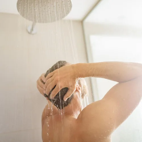 Vista 6 de Voolan Brazo de ducha redondo de 15 pulgadas con brida y cinta de teflón, brazo de extensión para regadera fija de baño, acero inoxidable sólido