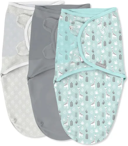 Vista 23 de SwaddleMe - Manta original para bebé, talla S/M, de 0 a 3 meses, paquete de 5 (diseño de amapolas bonitas)