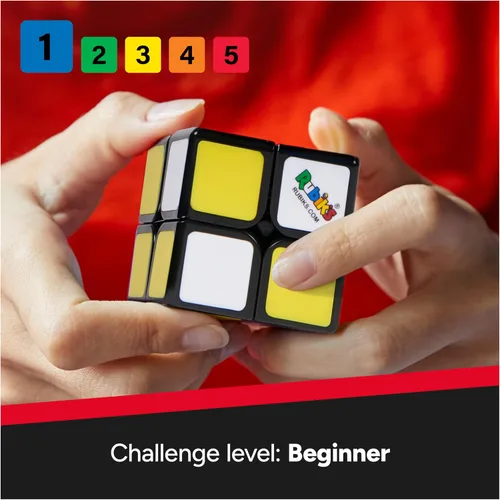Vista 6 de Rubik’s Cube, Aprendiz, Cubo Principiante 2x2, Rompecabezas Clásico de Combinación de Colores, Rompecabezas Sensorial para Solución de Problemas