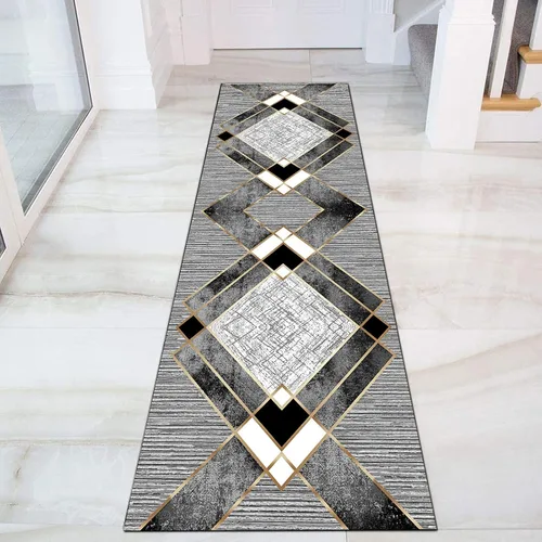 Vista 2 de Alfombra estrecha para pasillo, suelo de cocina, pasillo, dormitorio, paso, puerta de 3.3 ft/4.9 ft/8.2 ft/11.5 ft/14.8 ft/16.4 ft/19.7 ft