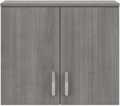 Vista 5 de Bush Business Furniture Armario de pared universal para cuarto de lavado con puertas y estantes, gris platino (LNS428PG-Z)