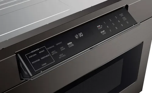 Vista 13 de SHARP SMD2470AH Horno de microondas con cajón, 24 pulgadas, 1.2 pies cúbicos, 950 vatios, panel de control oculto con pantalla LCD digital, acero