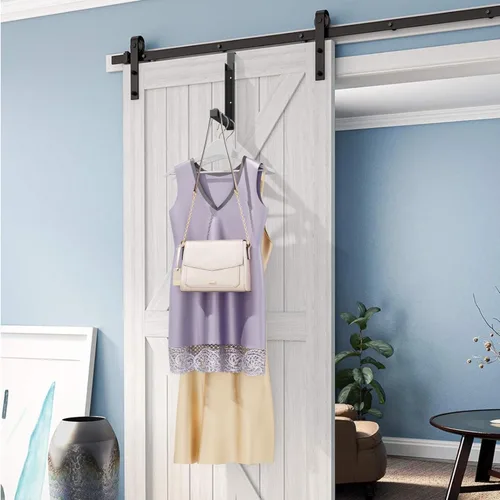 Vista 7 de ZMBESUP Perchero Plegable para Colgar Sobre la Puerta para Secar Ropa, Perchero Plegable para Colgar Abrigos para Cuarto de Lavandería