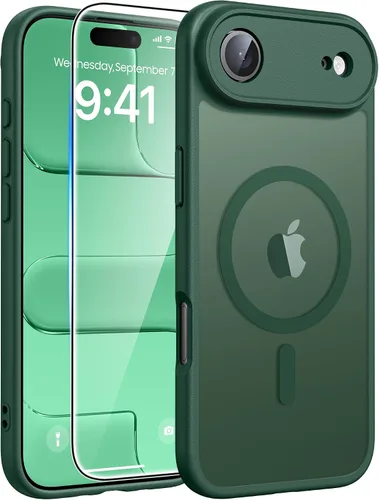 Vista 355 de FNTCASE - Funda para iPhone 16 Pro: magnética, mate, translúcida, de grado militar, protectora contra caídas, resistente, fina, duradera y a prueba