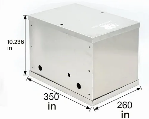 Vista 2 de Kit completo de reubicación de caja de batería de aluminio, kit universal Billet Race Off Road para todos los coches