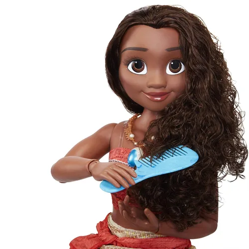 Vista 5 de [Usado] Muñeca Moana de Disney de 32 pulgadas de alto Playdate perfectamente posable, incluye peine para el pelo, muñeca de moda Moana Playdate