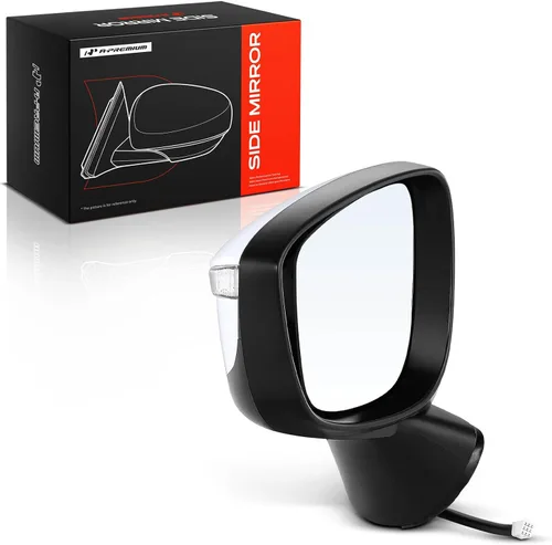 Vista 14 de A-Premium Par (2) Espejos de puerta eléctricos para conductor y pasajero - Compatible con Mazda CX-5 2015-2016 - Espejo retrovisor exterior negro