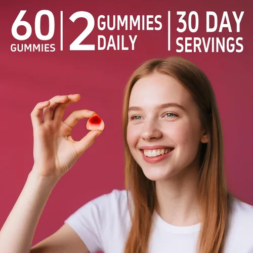 Vista 5 de Gomitas de equilibrio femenino, suplemento de equilibrio premium para mujeres, salud del PH, apoyo inmunológico, apoyo energético, vegano, sin