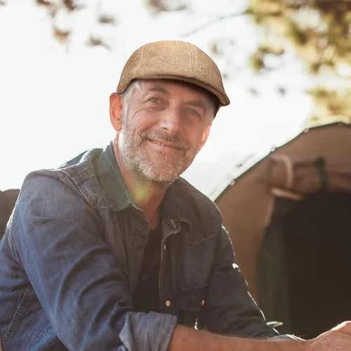 Vista 6 de Eurzom 11 piezas de gorra plana para hombre, sombreros irlandeses de periódicos para hombres, gorra de caza de taxista, tejido de algodón similar al