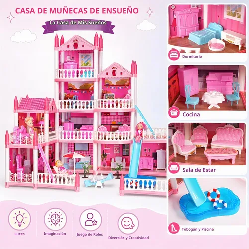 Vista 3 de Casa de muñecas para niñas