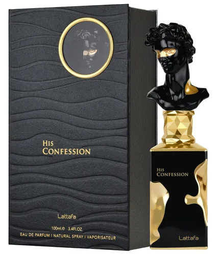 Vista 2 de Lattafa His Confession para Hombre Eau de Parfum Spray, 3.4 oz / 100 ml
