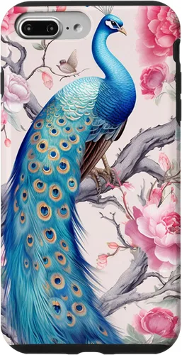 Vista 12 de Chinoiserie Peacock Rose Garden Case for iPhone 17