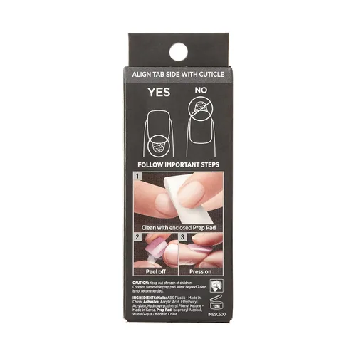 Vista 3 de KISS imPRESS Manicura de Presión Colección Premium Uñas Postizas - Sweet Life, Purple Jelly Squiggle, Cortas y Cuadradas, Fáciles de Aplicar, Súper