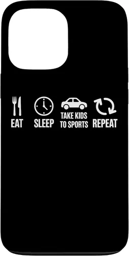 Vista 23 de Eat Sleep Take Kids to Sports Repeat Youth Athlete Parent Case for iPhone 17