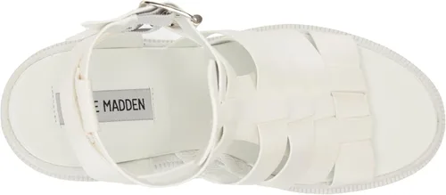 Vista 5 de Steve Madden Womens Cosmic Faux Leather Ankle Strap Gladiator Sandals