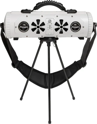 Vista 4 de Bazooka Party Bar MINI Altavoz Bluetooth portátil impermeable IP66 Luces RGB Botón de emparejamiento para fiestas Hasta 70 HORAS de duración