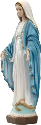 Vista 2 de The Faith Gift Shop Nuestra Señora de Gracia - María Milagrosa - Pintado a mano en Italia - Colección Toscana - Virgen La Milagrosa