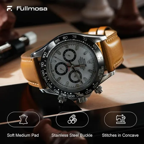 Vista 80 de Fullmosa Correa de reloj de liberación rápida de 0.866 in, 0.787 in y 0.709 in, bandas de cuero bruñido para Samsung Galaxy Watch/Garmin Watch