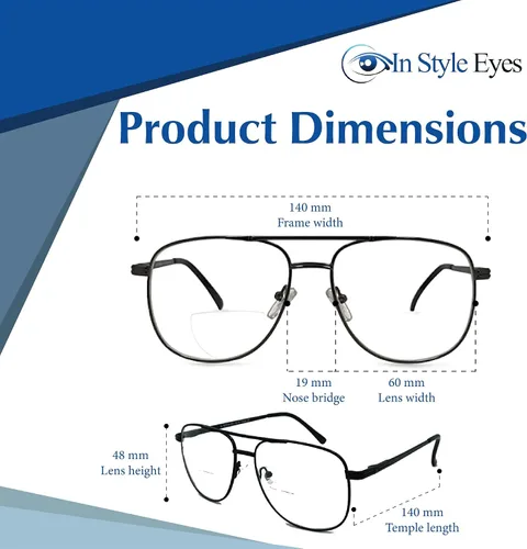 Vista 4 de In Style Eyes Just Chillin' Aviator - Gafas de lectura bifocales