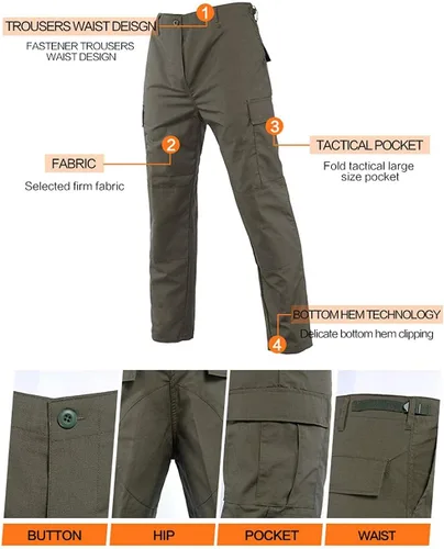 Vista 5 de LANBAOSI Conjunto táctico de caza para hombre, uniforme de combate, camisa, chaqueta y pantalones