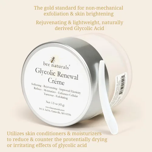 Vista 2 de Crema de renovación glicólica, ácido láctico, extracto de cáscara de naranja y limón, y aceites esenciales, exfolia, revitaliza e hidrata la piel