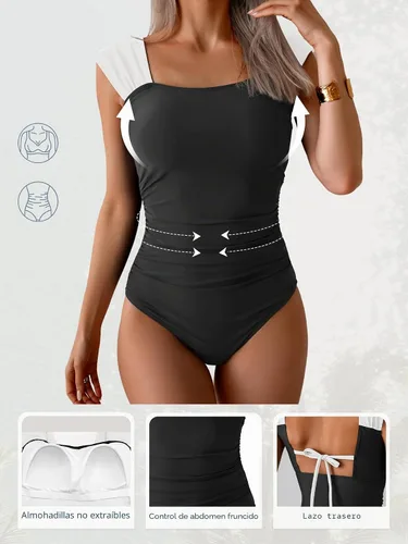 Vista 6 de B2prity Traje de baño de una pieza para mujer con control de abdomen