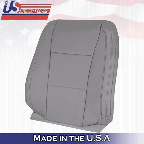 Vista 3 de U.S.AutoSeatCover 2017 para Ford F150 Lariat Passenger Top & Bottom Perf Fundas de asiento de cuero gris