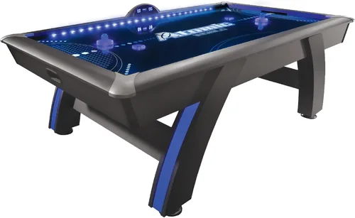 Vista 2 de Mesa de hockey arcade con aire Atomic de 90" Indiglo con luces LED - Incluye discos y empujadores con luz, gris
