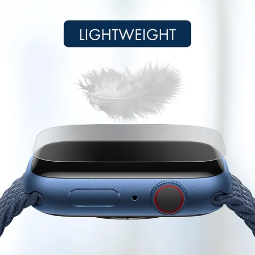 Vista 4 de ArmorSuit Paquete de 8 protectores de pantalla para Apple Watch 7 de 1.614 in, película de TPU transparente HD MilitaryShield - Fabricado en Estados