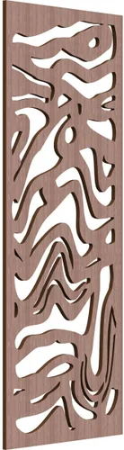 Vista 138 de 9 3/8"W x 24 3/8"H x 1/4"T Northfield Decorativos Paneles de Pared de Madera Calado, Abedul