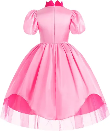 Vista 2 de TYHTYM Deluxe Princess Costumes Little Girls Dress Kids Fancy Gown Cosplay Halloween Party 2-11T