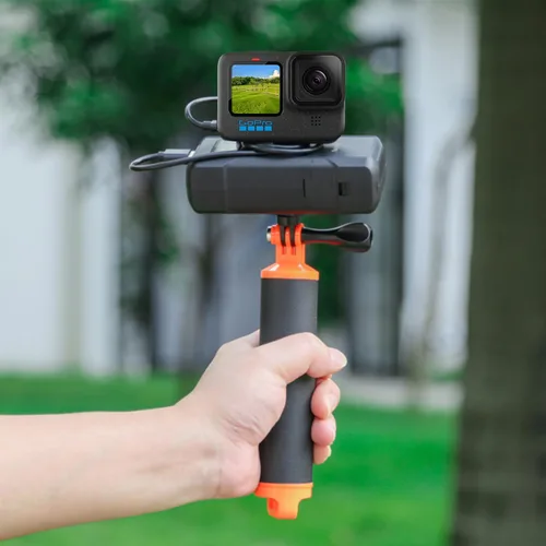 Vista 4 de Suptig Banco de energía con cargador de batería, caja de cargador de batería de 10,000 mAh compatible con GoPro Hero 12, Hero 11, Hero 10, Hero 9