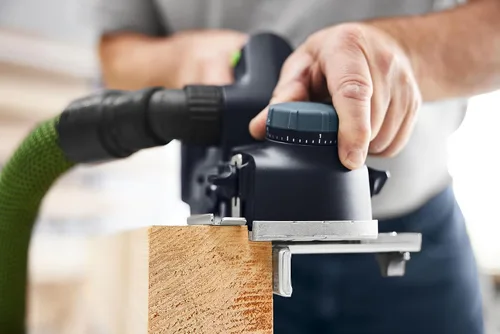 Vista 6 de Festool 578001 HLC 82 EB-F-Basic Cepilladora inalámbrica Cepilladora de cabezal de corte helicoidal sin escobillas con profundidad de recogida