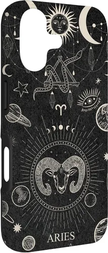 Vista 3 de Carcasa para iPhone 17 con signo del zodiaco astrológico y estético celestial de Aries
