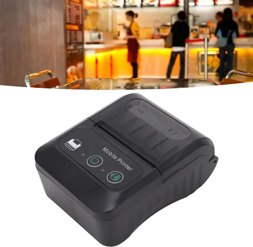 Vista 6 de Mini impresora térmica de código QR portátil de 2.283 in, impresora térmica de recibos USB, impresora térmica de recibos USB inalámbrica de 2