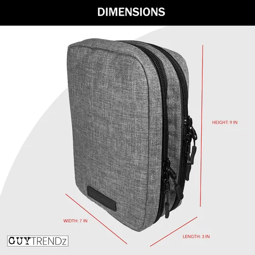 Vista 6 de Tech Organizer Estuche de viaje – Bolsa electrónica para cables, cargadores y accesorios – Bolsa organizadora de cables compacta y duradera