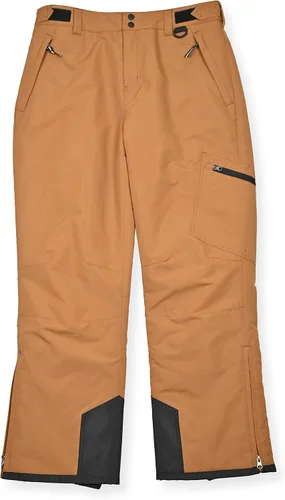Vista 5 de Arctic Quest Pantalones de snowboard impermeables para hombre, para esquí, snowboard, senderismo, al aire libre, con cremallera, resistentes al