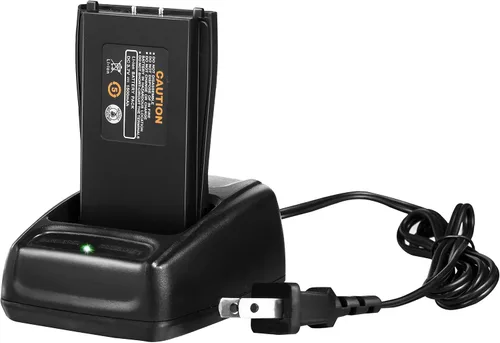 Vista 4 de Radios bidireccionales recargables de largo alcance con auricular, paquete de 4 walkie talkies Arcshell AR-5, batería de iones de litio y cargador