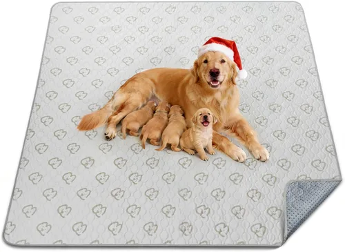 Vista 51 de FXW Almohadillas lavables para orina para perros, almohadillas para cachorros con súper absorbentes, diseñadas específicamente para jaulas de 24