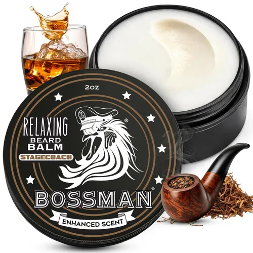 Vista 18 de Bossman Essentials Kit de barba para hombres, juego de 3, gelatina de aceite para barba, crema acondicionador fortificante, bálsamo para barba